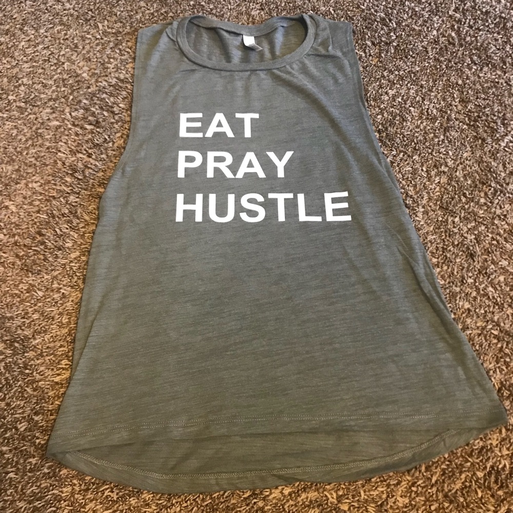 EAT PRAY HUSTLE muscle tank CrossFit